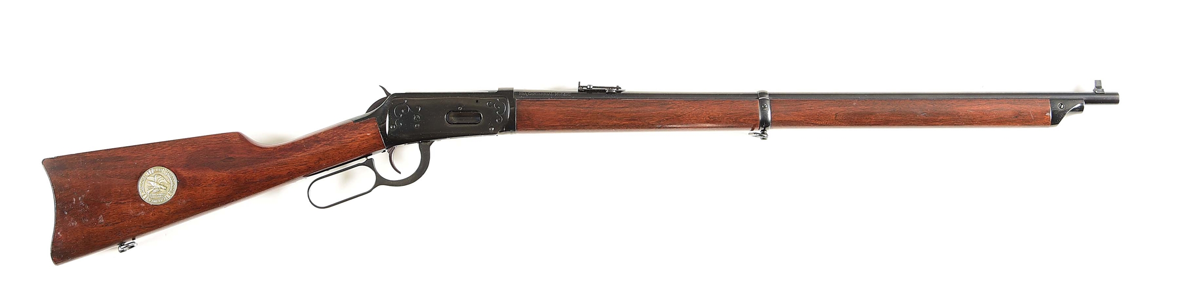 (C) WINCHESTER MODEL 1894 NRA CENTENNIAL LEVER ACTION MUSKET.