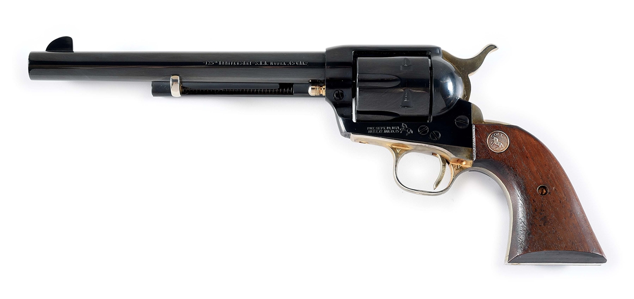 (M) HIGH CONDITION COLT 125TH ANNIVERSARY SINGLE ACTION ARMY REVOLVER. 