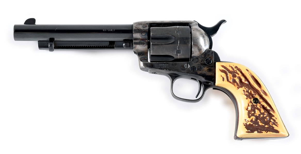 (A) CUSTOMIZED COLT CAVALRY SINGLE ACTION REVOLVER. 