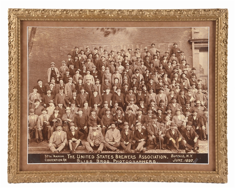FRAMED UNITED STATES BREWERS ASSOCIATION PHOTO.