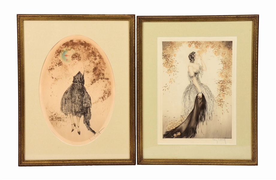 LOUIS ICART (FRENCH, 1888-1950) LOT OF TWO SIGNED LITHOGRAPHS