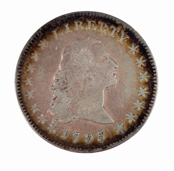 1795 FLOWING HAIR SILVER DOLLAR. 