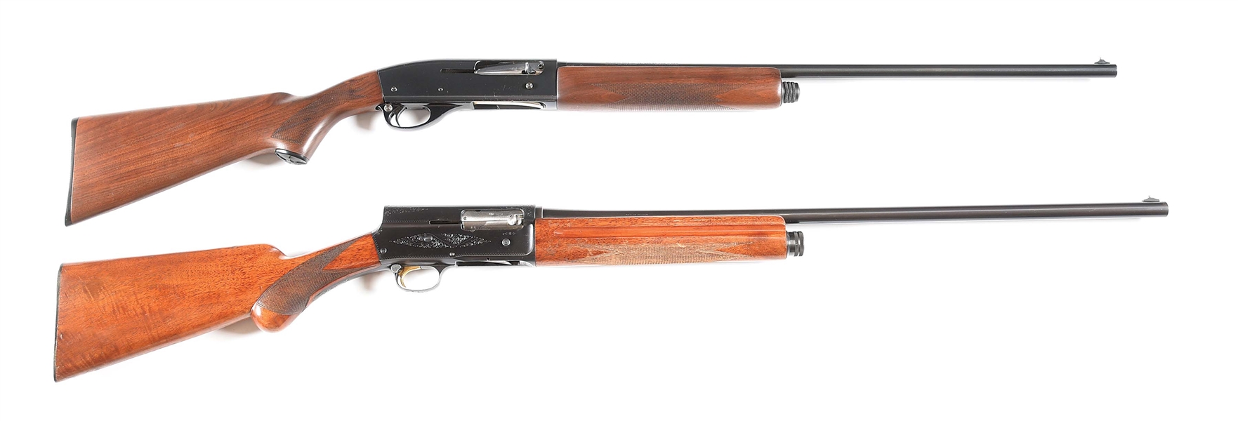 (M) LOT OF 2: REMINGTON MODEL 11-48 AND BROWNING MODEL A5 SEMI-AUTOMATIC SHOTGUNS.