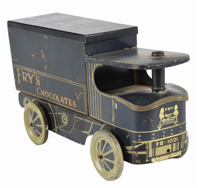 FRYS CHOCOLATES DELIVERY TRUCK CANDY TIN.
