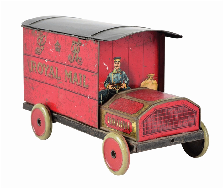 RED ROYAL MAIL BISCUIT TIN TRUCK. 