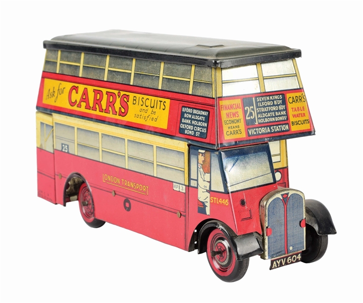 CHAD VALLEY DOUBLE DECKER BUS TIN.