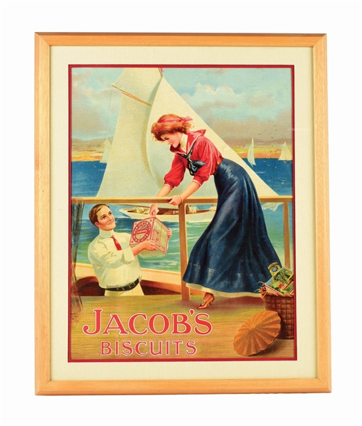 FRAMED JACOBS BISCUITS AD.