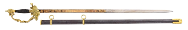 ELEGANT 1860 STYLE OFFICERS SWORD PRESENTED TO WILLIAM TECUMSEH SHERMAN BY THE SPANISH GOVERMENT IN 1871