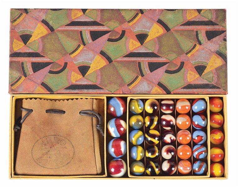 AKRO AGATES STAINED GLASS BOX SET.