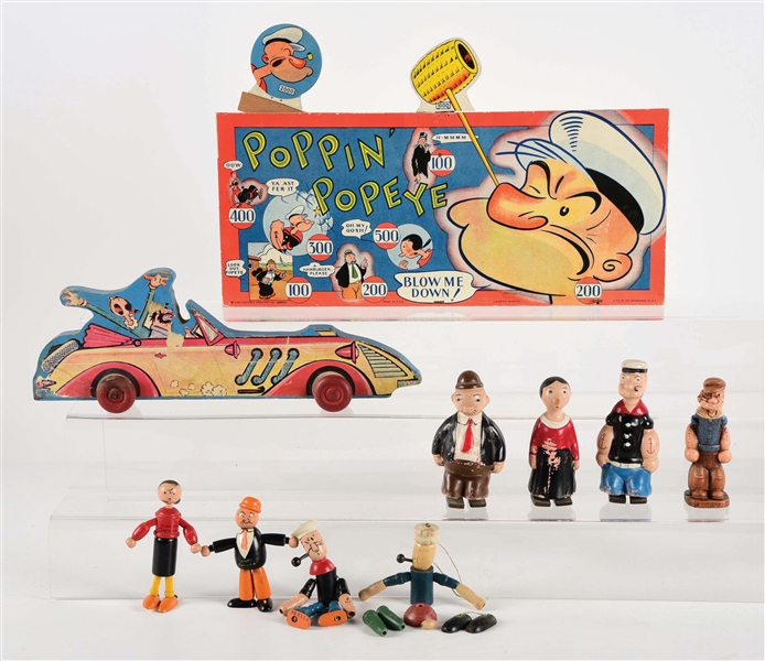 NICE GROUP LOT OF POPEYE AND POPEYE RELATED ITEMS.