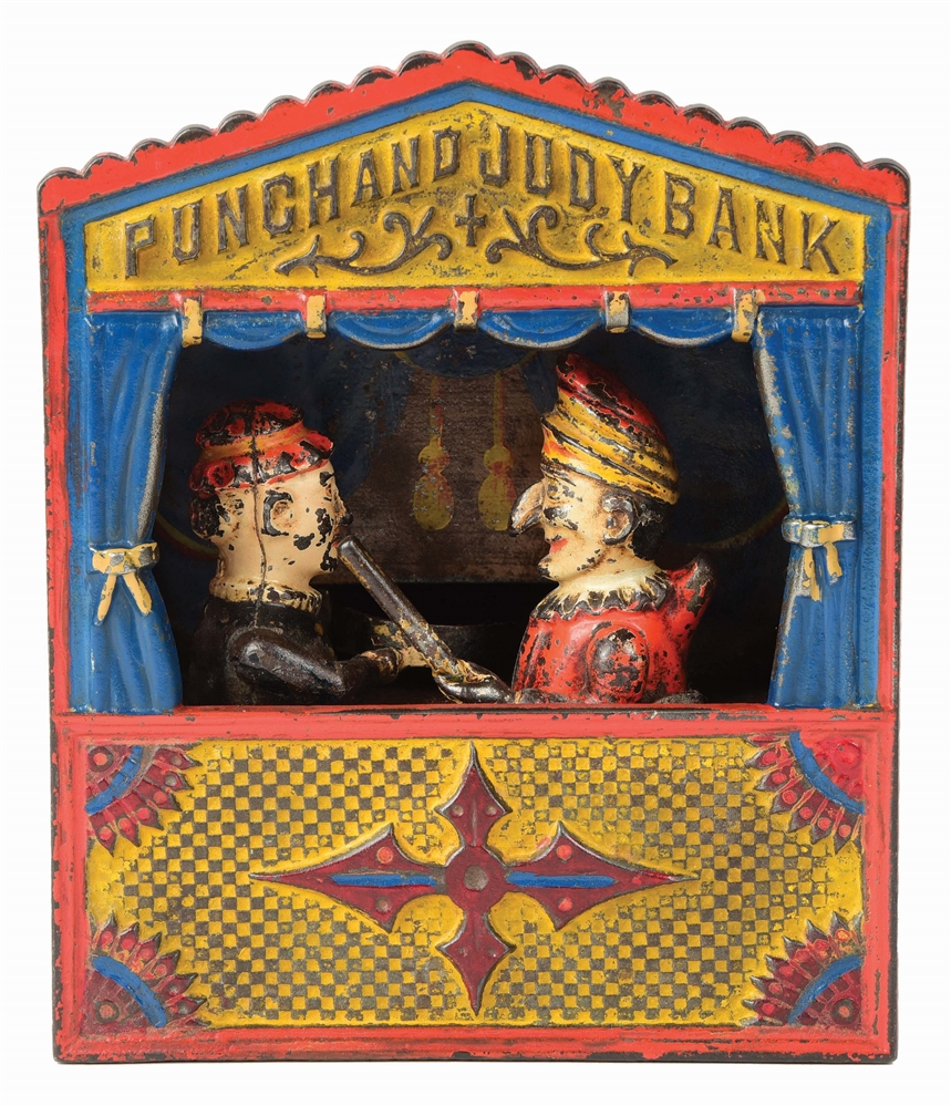 PUNCH AND JUDY MECHANICAL BANK.
