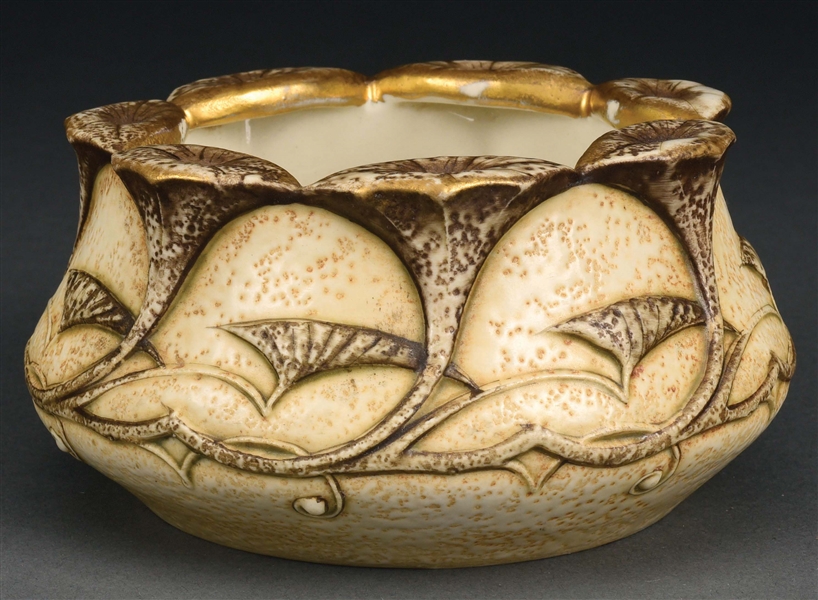 ERNST WAHLISS PAUL DACHSEL DESIGNED STYLIZED BOWL.