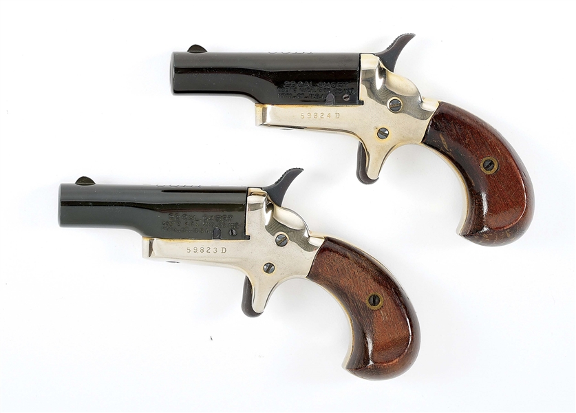 (C) CASED PAIR OF CONSECUTIVELY NUMBERED COLT 4TH MODEL DERRINGERS.