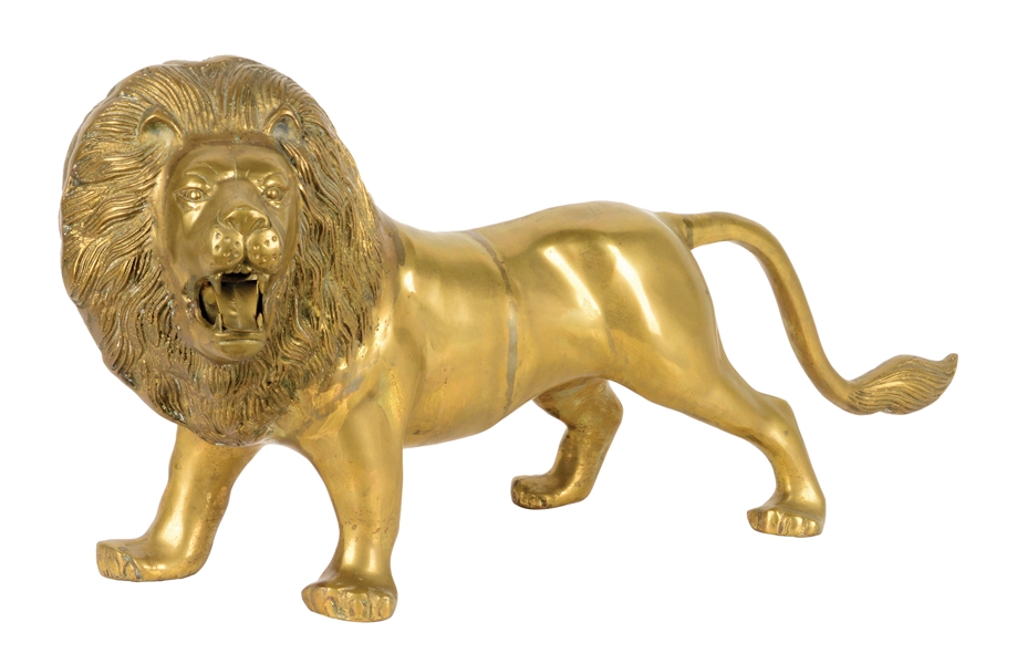 FANTASTIC BRONZE STATUE OF THE MGM LION.