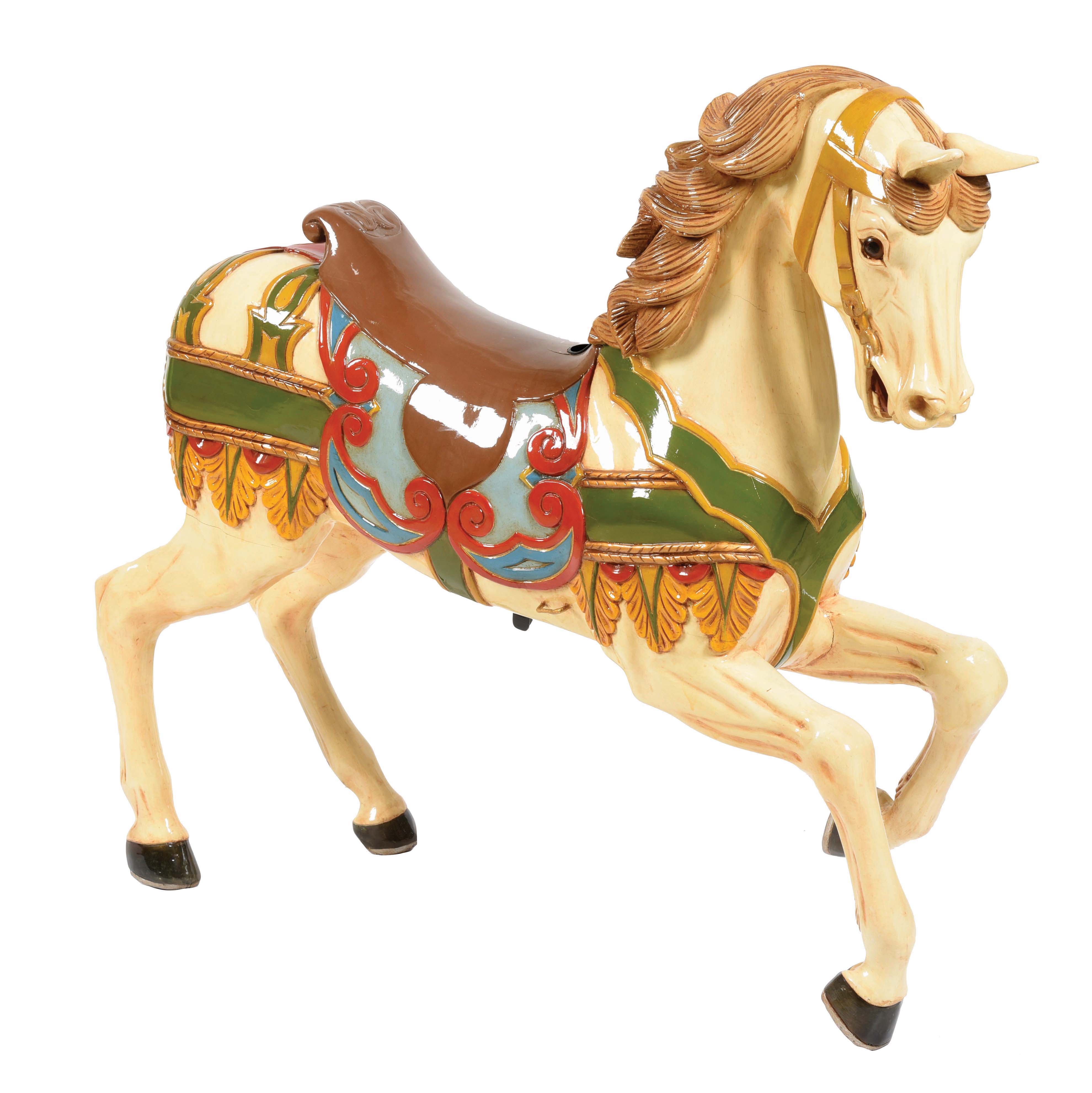 Lot Detail - RESTORED CAROUSEL HORSE.