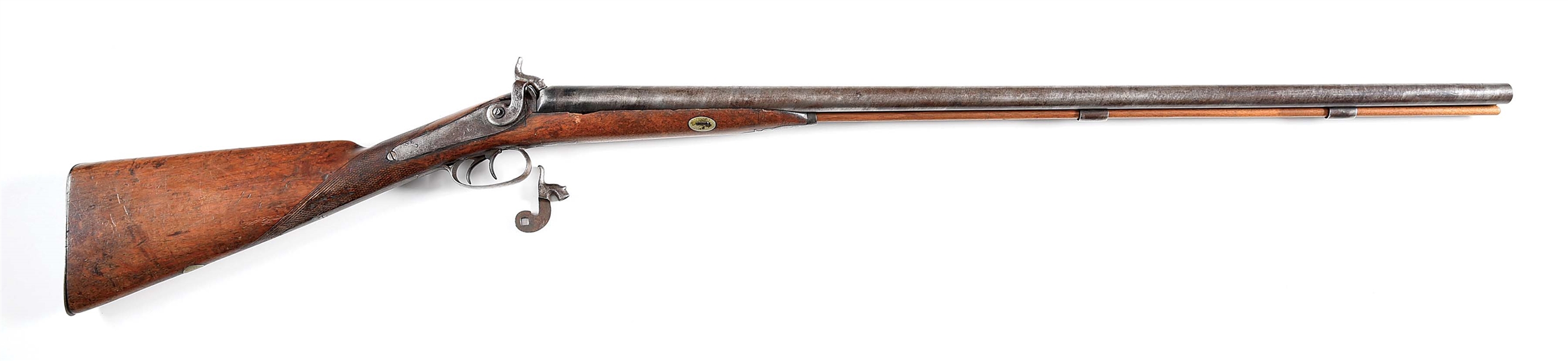 (A) BENNETT 12 GAUGE PERCUSSION SHOTGUN.