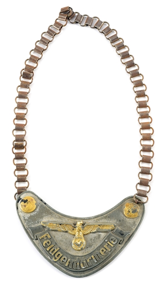 GERMAN WWII FELDGENDARMERIE GORGET.