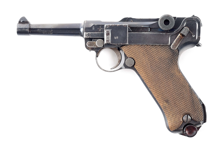 (C) SCARCE DWM "SU/25" MARKED MODEL 1920 COMMERCIAL LUGER SEMI-AUTOMATIC PISTOL REWORKED BY SPANDAU.
