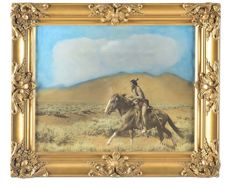 WONDERFUL HAND-COLORED CARL MOON "OPEN COUNTRY" PHOTOGRAPHIC PRINT.