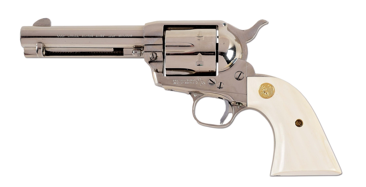 (C) COLT SINGLE ACTION ARMY 2ND GENERATION REVOLVER .357 MAGNUM.