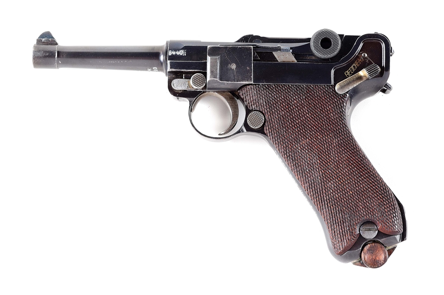 (C) DWM MODEL 1920 POLICE LUGER SEMI-AUTOMATIC PISTOL WITH HOLSTER.