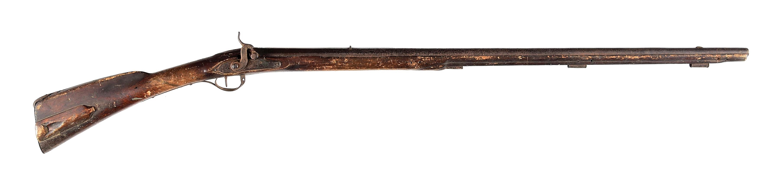 (A) IN THE BLACK EARLY CARVED SMOOTH RIFLE KENTUCKY.