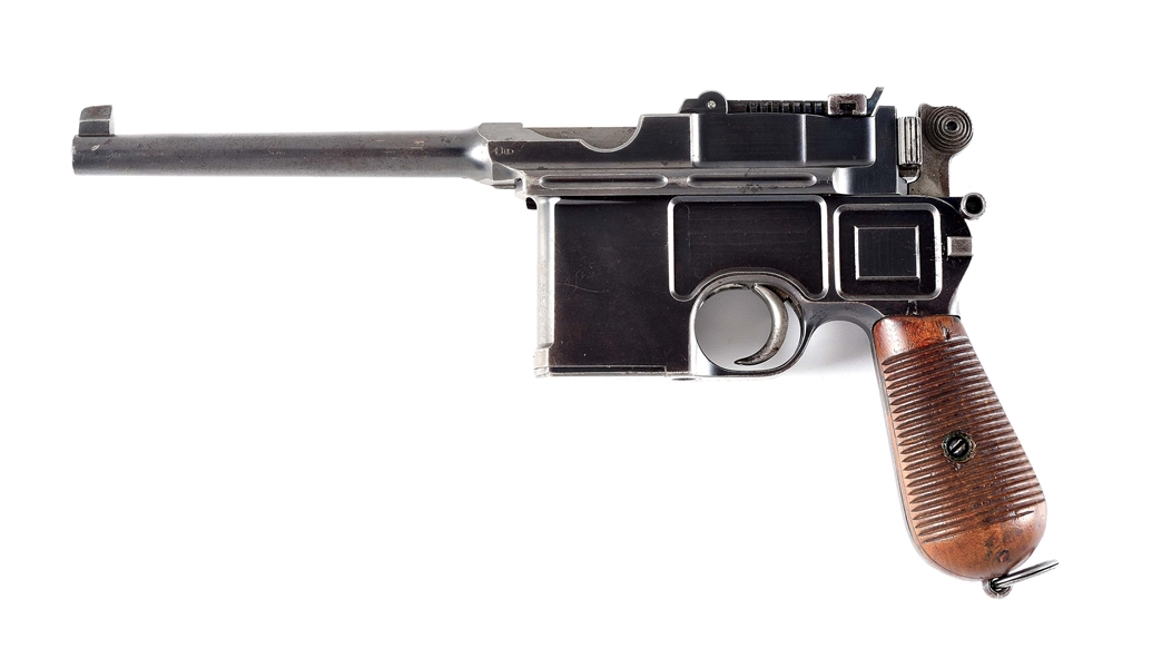 (A) HIGHLY DESIRABLE CONE HAMMER MAUSER C96 SEMI-AUTOMATIC PISTOL.