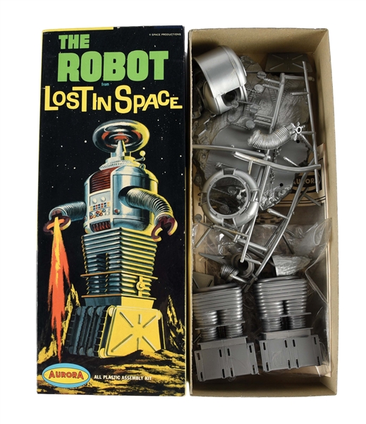 ORIGINAL AURORA THE ROBOT FROM LOST IN SPACE MODEL KIT.