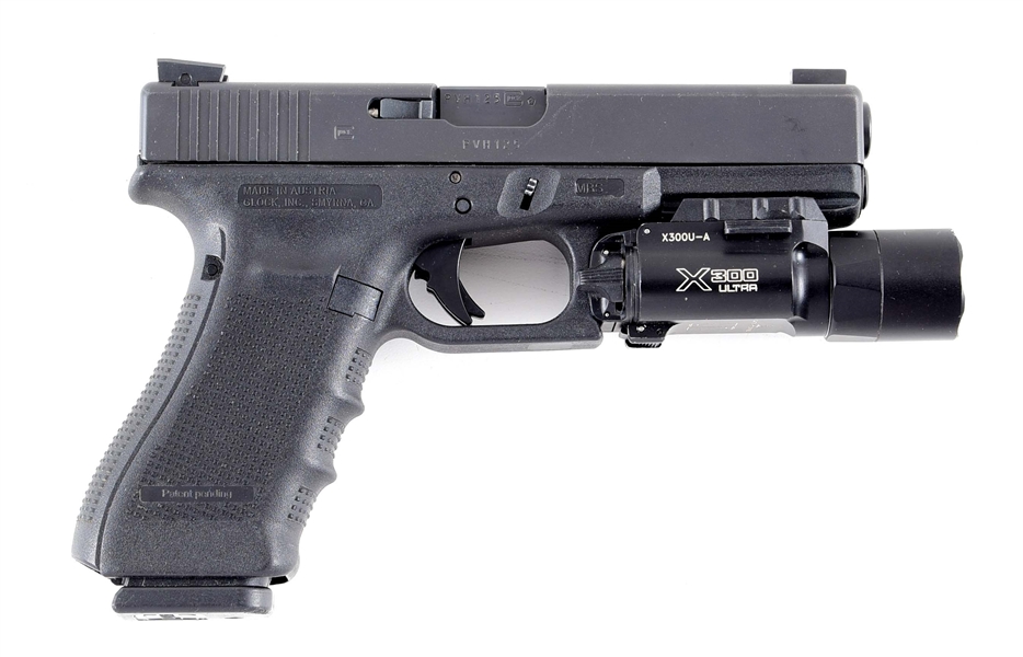 (M) UPGRADED GLOCK 22 SEMI-AUTOMATIC PISTOL.