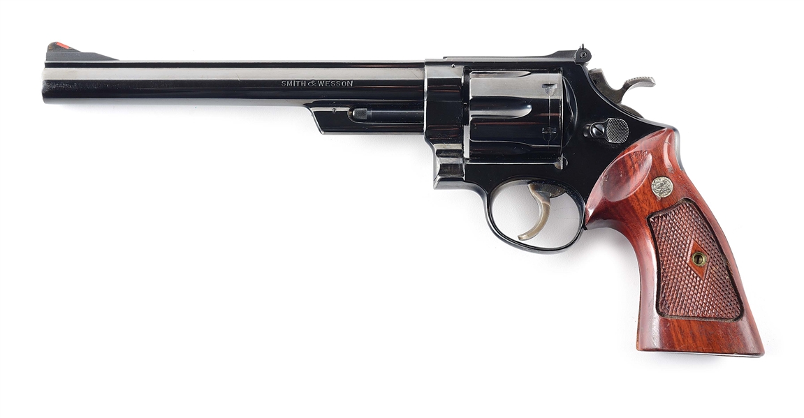 (C) SMITH & WESSON MODEL 29-2 .44 MAGNUM DOUBLE ACTION REVOLVER WITH CASE.