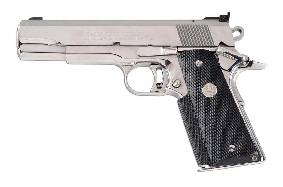 (M) COLT SERIES 80 NATIONAL MATCH GOLD CUP 1911 SEMI-AUTOMATIC PISTOL