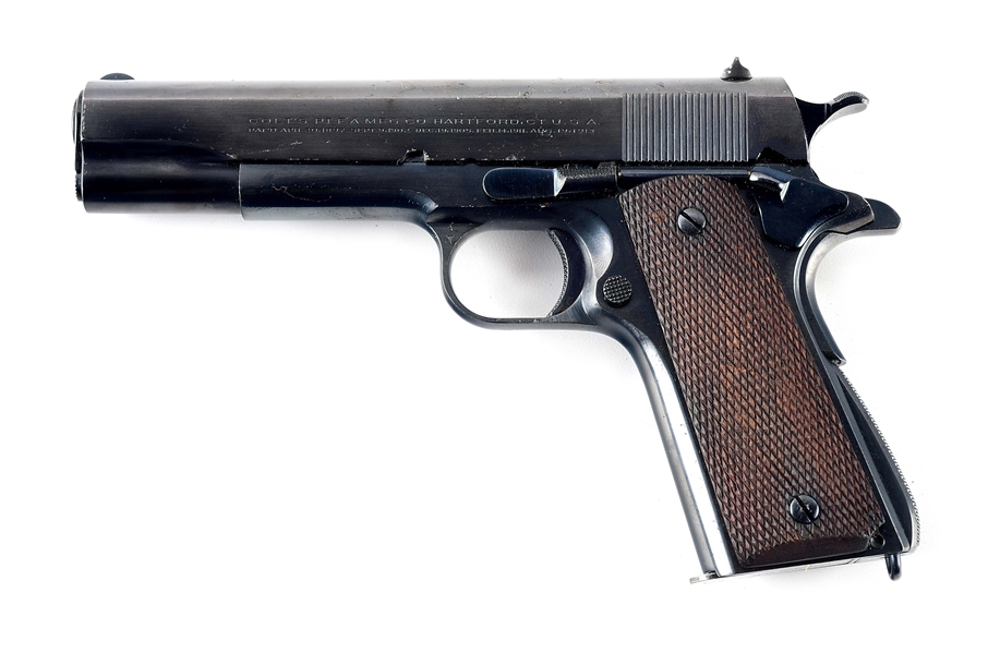 (C) COLT GOVERNMENT MODEL 1911A1 .45 ACP COMMERCIAL SEMI-AUTOMATIC PISTOL WITH BOX.