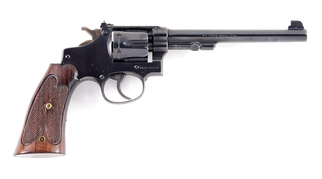 (C) SMITH & WESSON MODEL 22-32 DOUBLE ACTION REVOLVER.