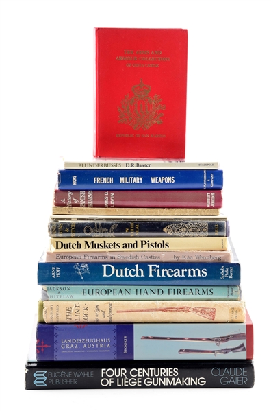 LARGE LOT OF EUROPEAN FIREARMS REFERENCE BOOKS.