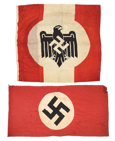 LOT OF 2: THIRD REICH FLAGS.