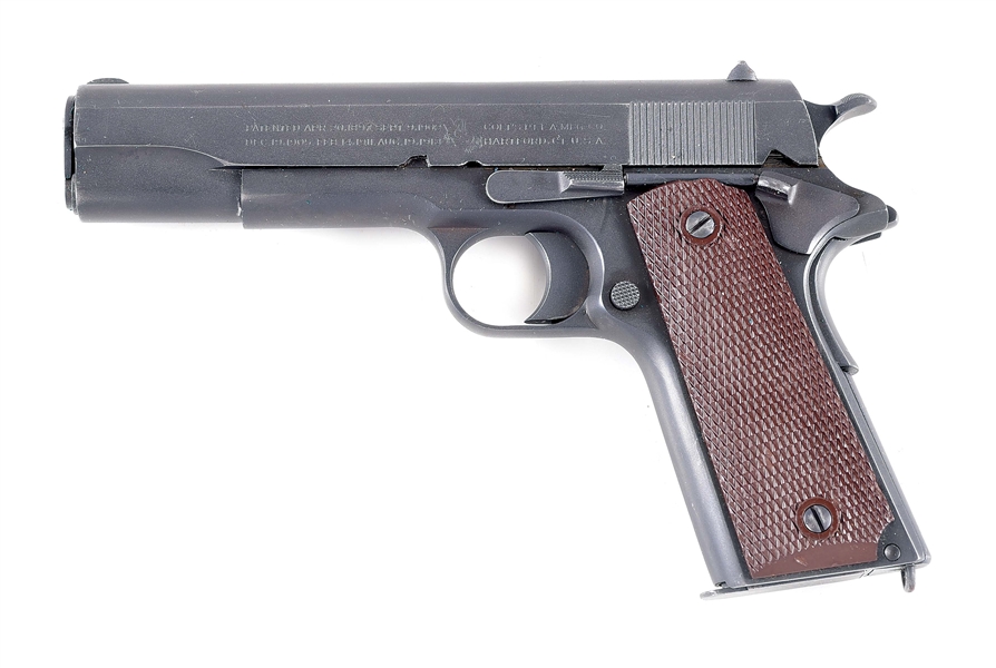 (M) COLT 1911 .45 ACP SEMI-AUTOMATIC PISTOL WITH HOLSTER.