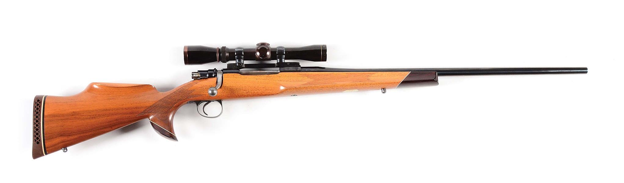 (C) WINSLOW ARMS CO. .243 WINCHESTER BOLT ACTION RIFLE WITH LEUPOLD SCOPE.