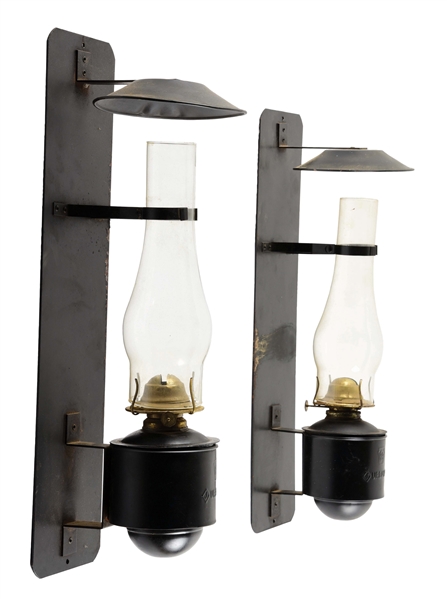PAIR OF CABOOSE LAMPS.