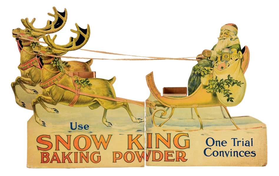 Three Dimensional Window Display Lot Detail - 3-D SNOW KING CARDBOARD WINDOW DISPLAY WITH CANS OF ...