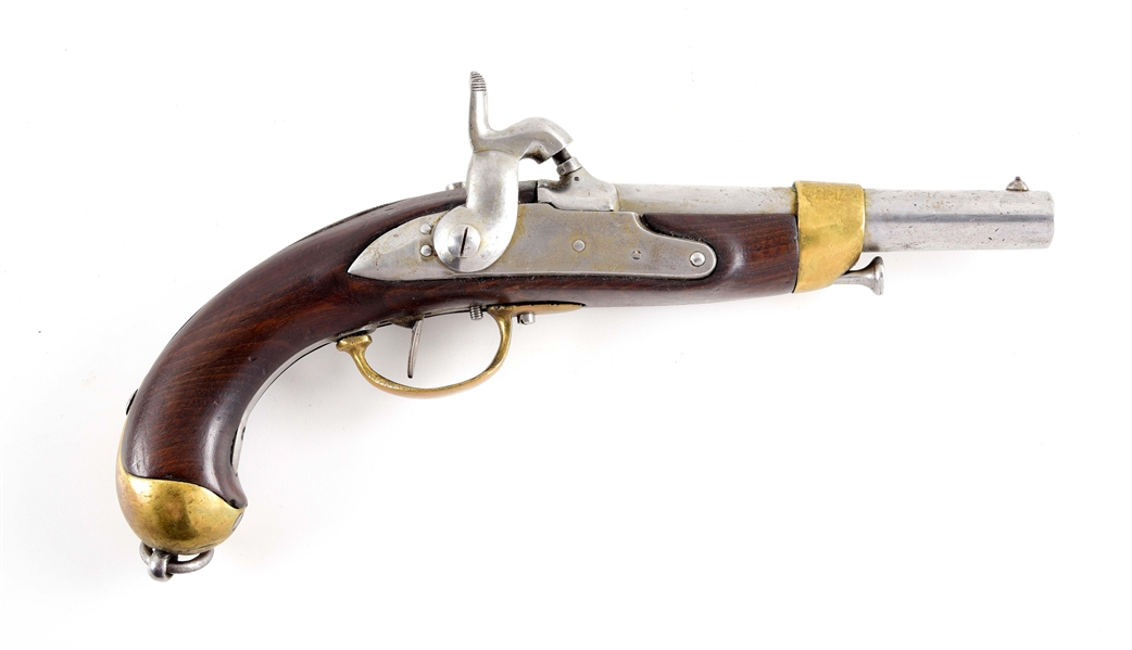 (A) BRITISH PERCUSSION SMOOTHBORE PISTOL.