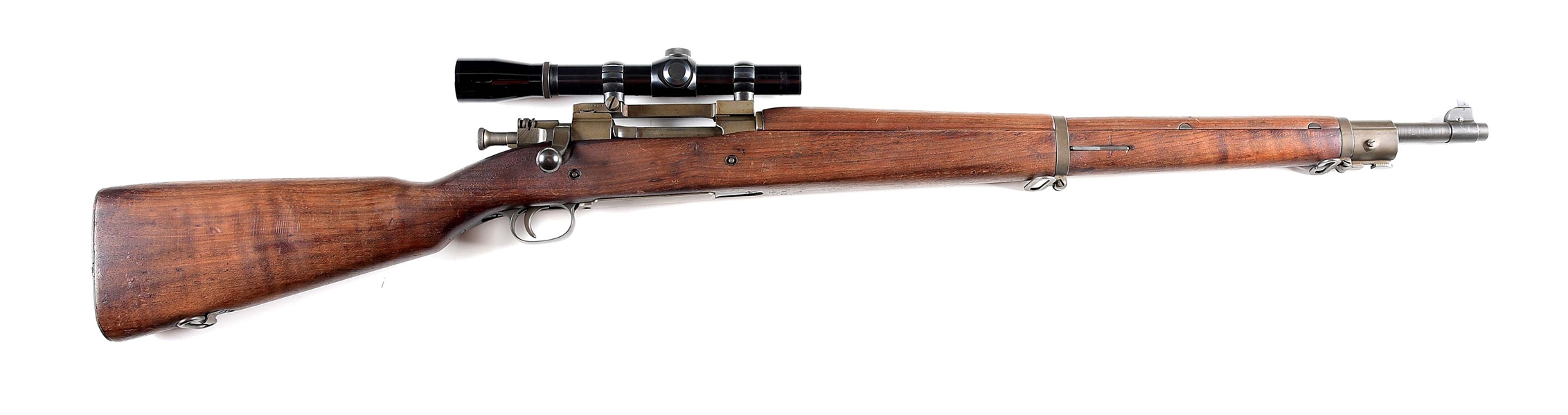 (C) REMINGTON 1903A4 BOLT ACTION SNIPER RIFLE WITH LYMAN ALL-AMERICAN SCOPE.