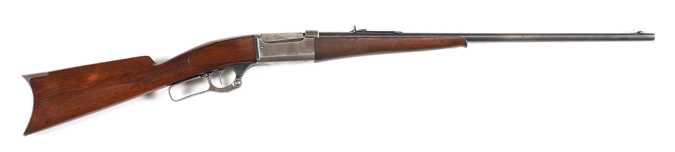 (A) SAVAGE MODEL 1895 LEVER ACTION RIFLE WITH LETTER.