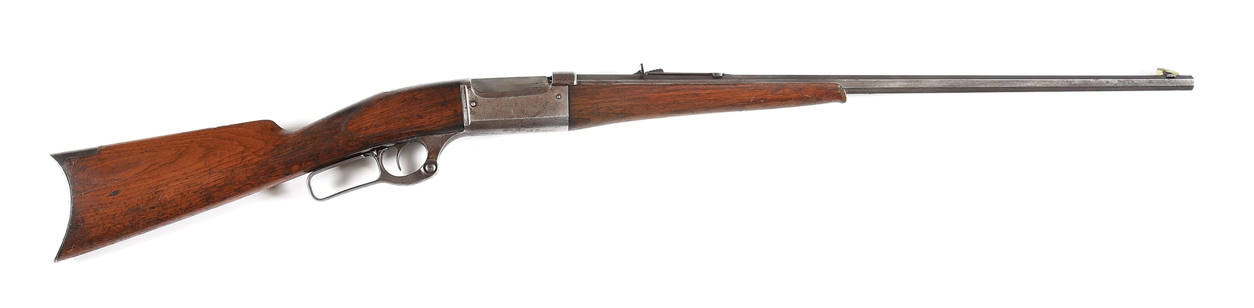 (A) SAVAGE MODEL 1895 LEVER ACTION RIFLE WITH LETTER.
