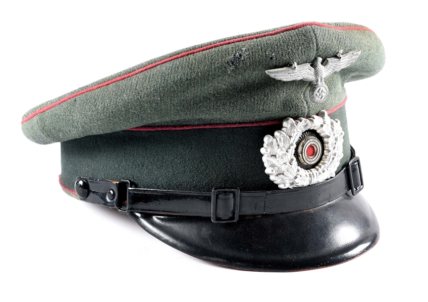 GERMAN WWII ENLISTED HEER VISOR CAP.