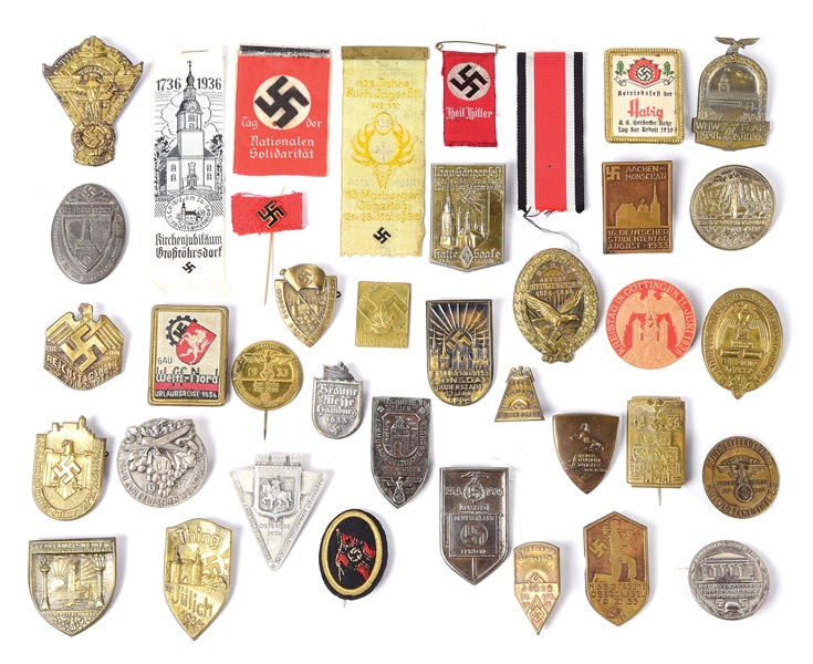 LOT OF 38: THIRD REICH MISCELLANEOUS TINNIES