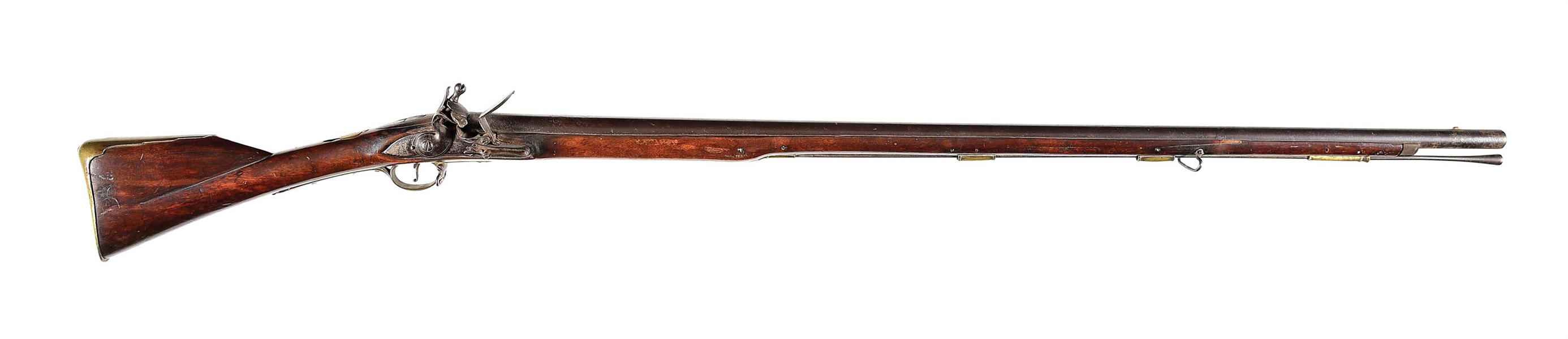 (A) AMERICAN STOCKED 23RD ROYAL WELSH FUSILIERS MARKED FLINTLOCK MUSKET