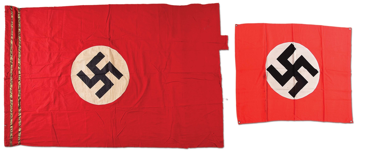 LOT OF 2: THIRD REICH FLAGS.