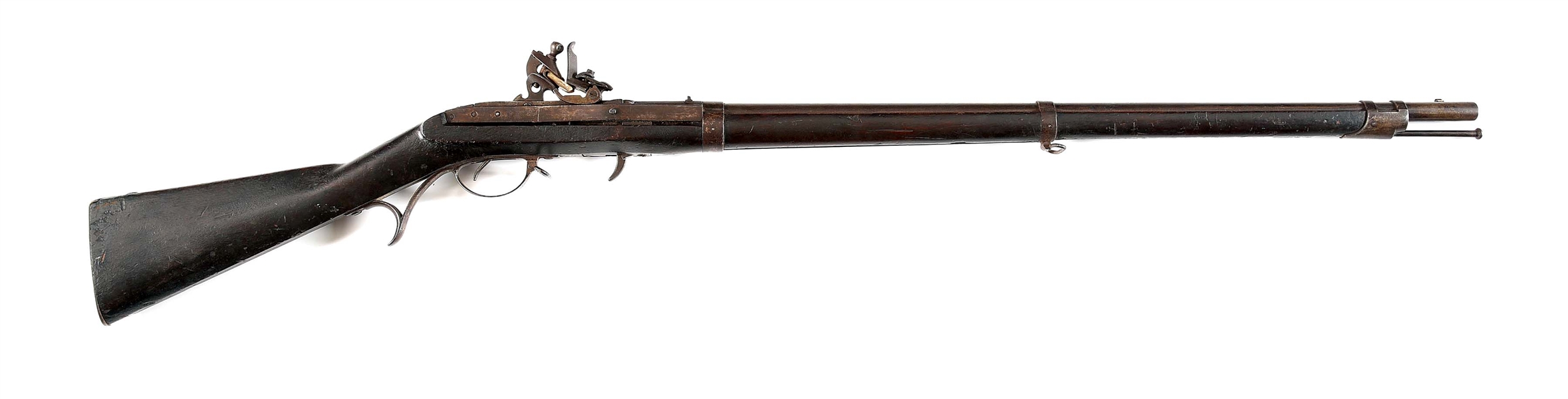 (A) US MODEL 1819 HALL BREECHLOADING RIFLE BY HARPERS FERRY DATED 1838. 
