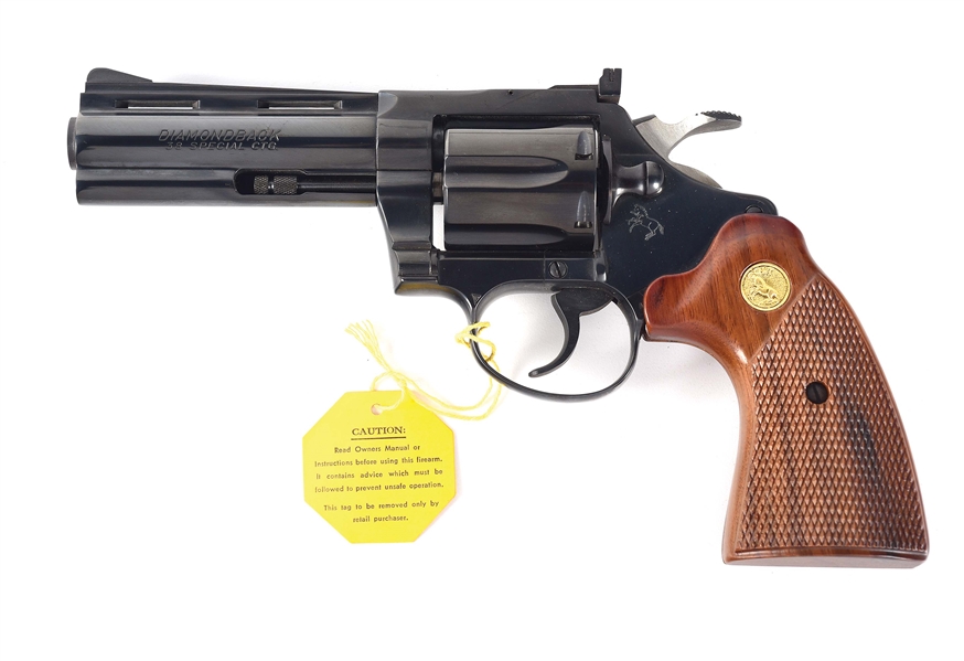 (M) COLT DIAMONDBACK .38 SPECIAL DOUBLE ACTION REVOLVER WITH MATCHING BOX.