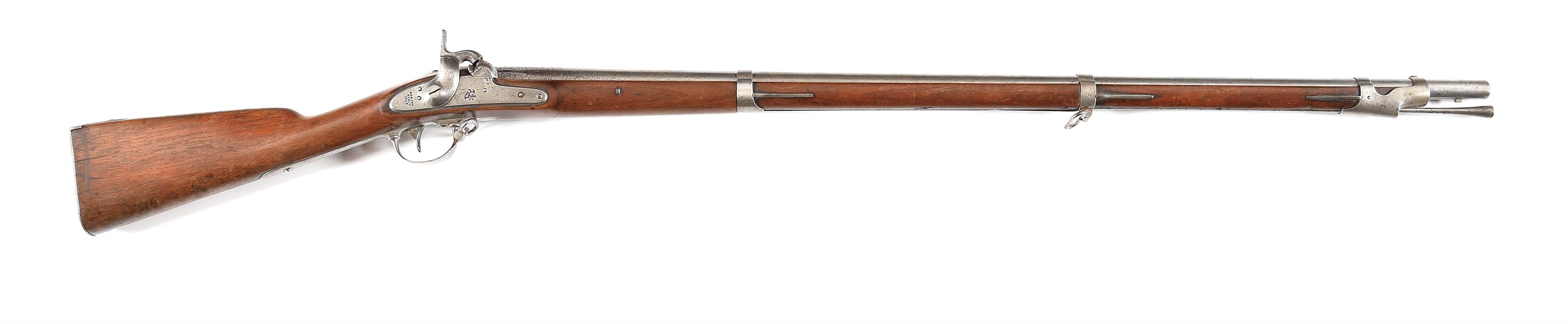 (A) US M1842 PERCUSSION MUSKET BY SPRINGFIELD DATED 1852. 